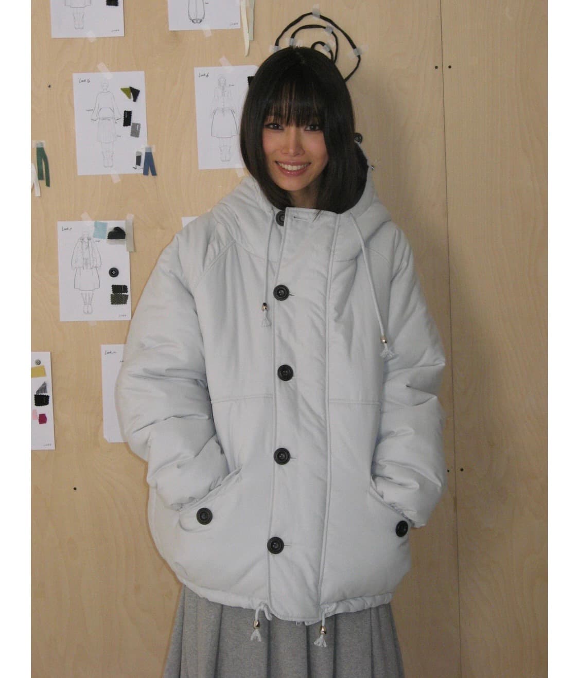 온스카 패딩 그레이 상품이미지1