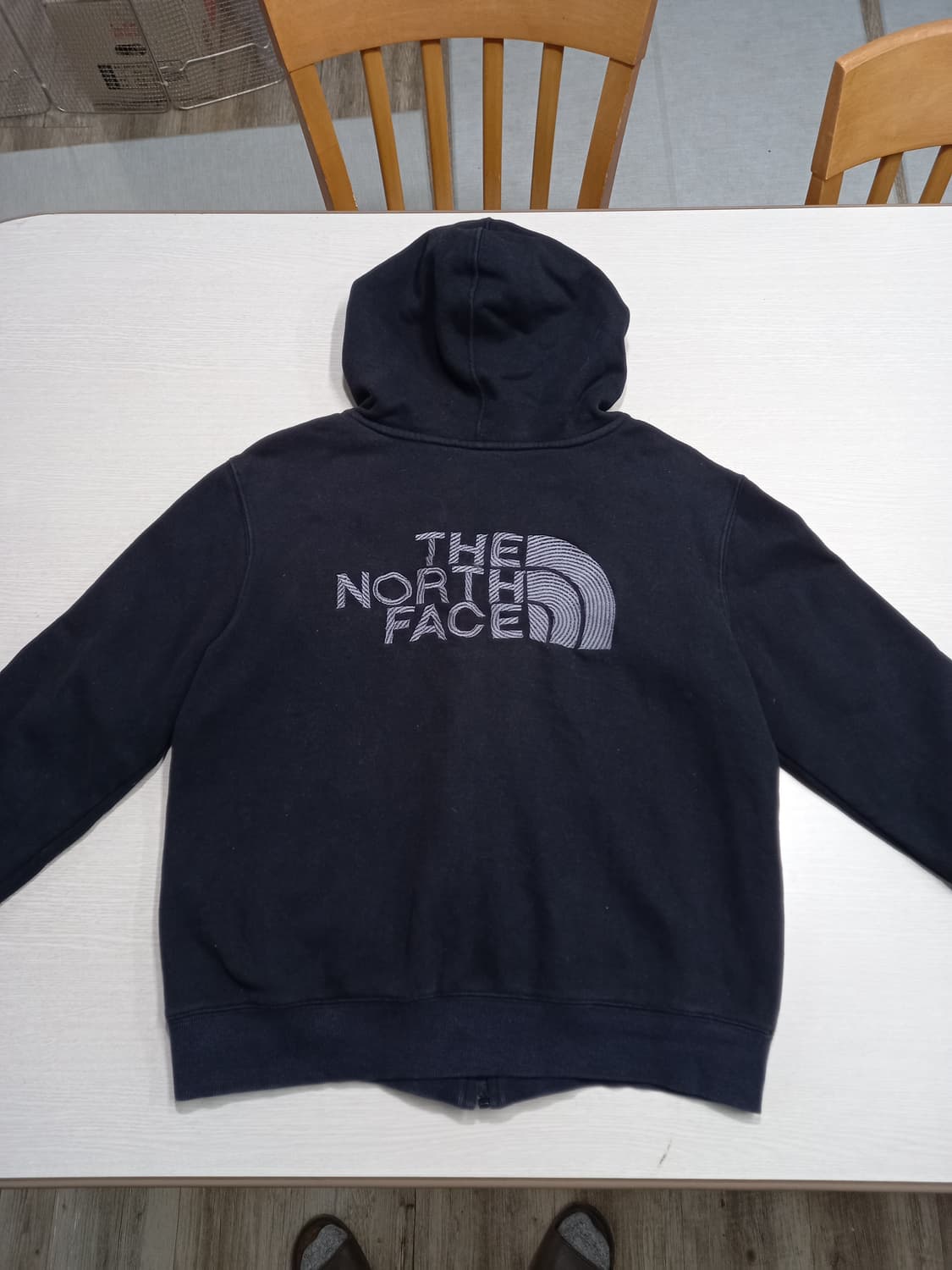 M95 NORTHFACE Kor 약기모 자수로고 후드집업 블랙 M-971 상품이미지2