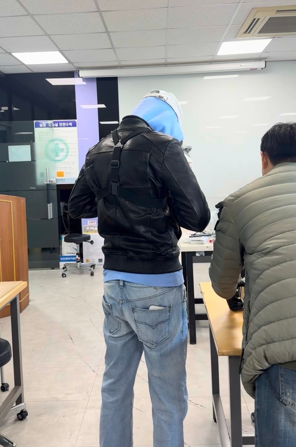 crystal castle feel 레더 자켓 상품이미지4