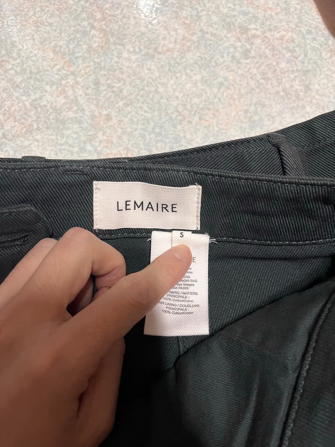 르메르 트위스티드 벨티드팬츠 카본블루 S사이즈 상품이미지7