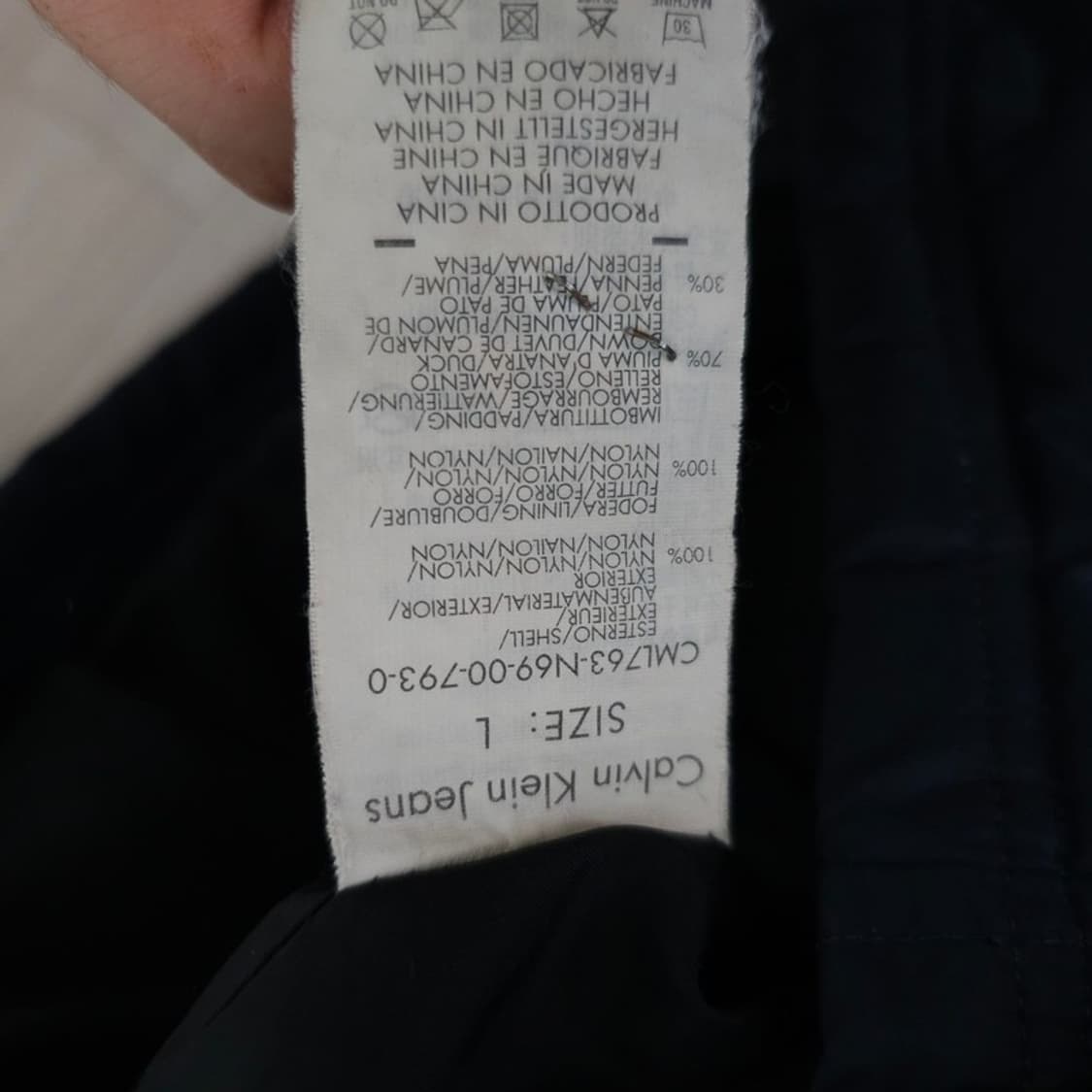 CK 캘빈클라인 오리털 패딩 L 상품이미지5