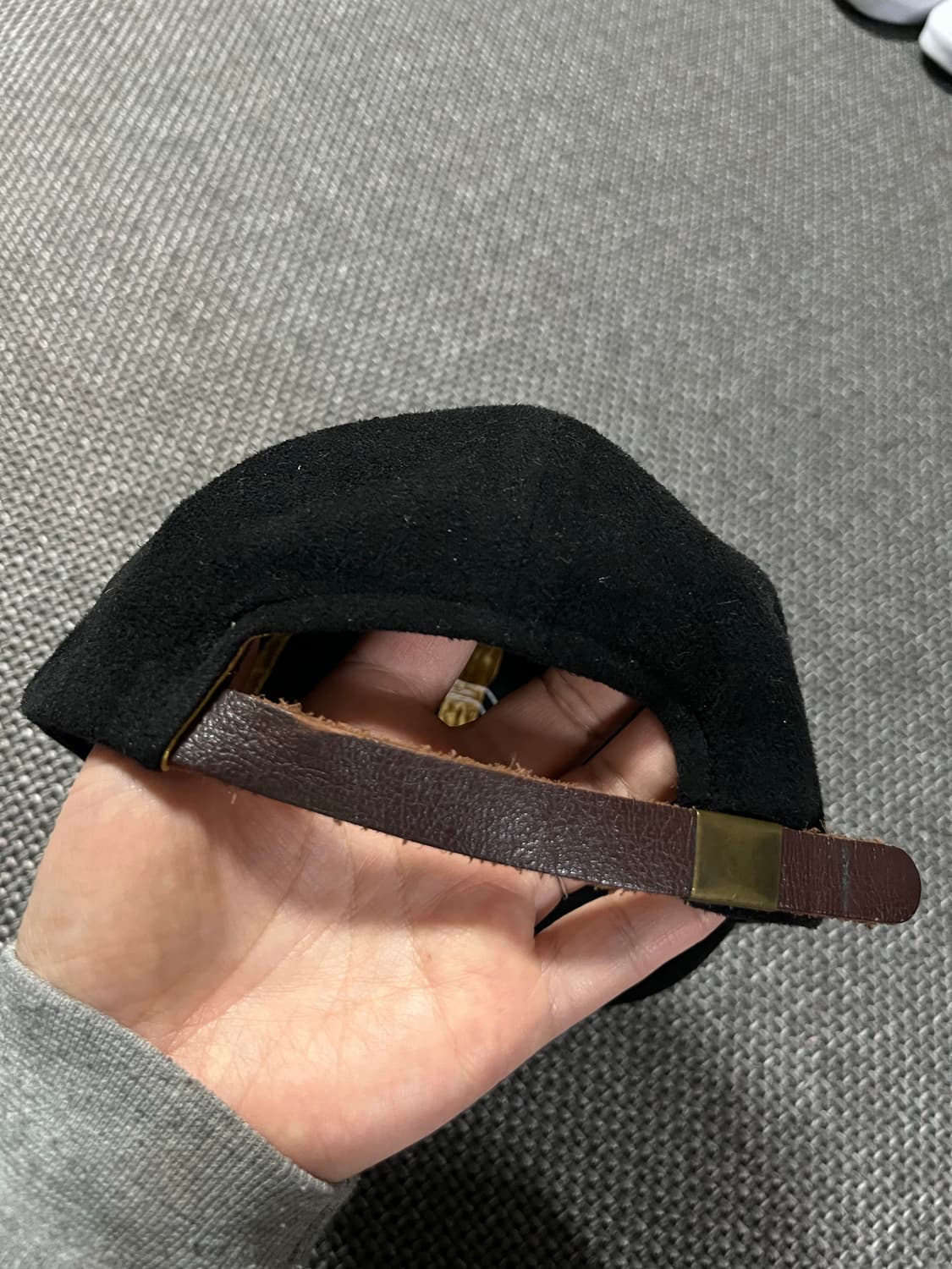 커버낫 볼캡 모자 벨루아 블랙 상품이미지4