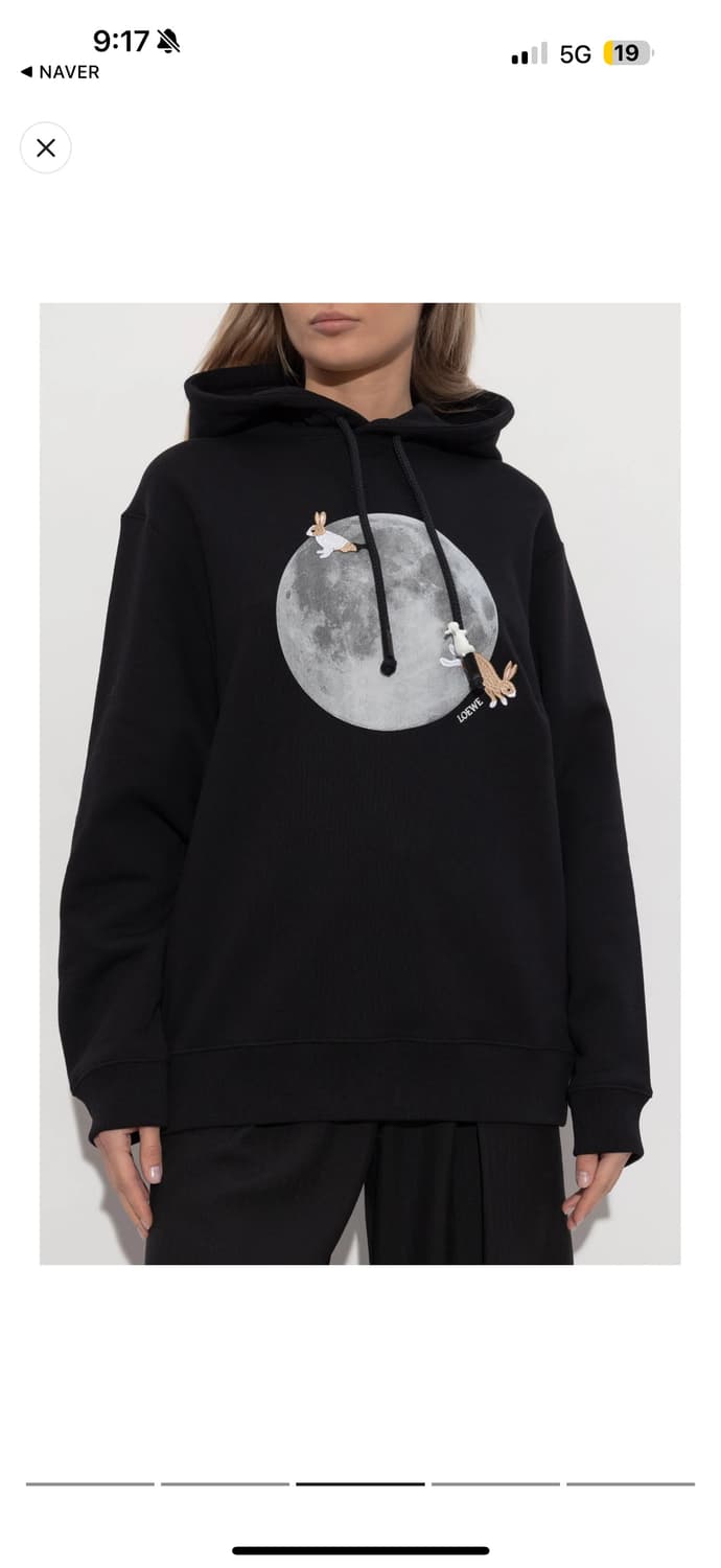로에베 x 수나 후지타 Rabbit Moon Hoodie 상품이미지3