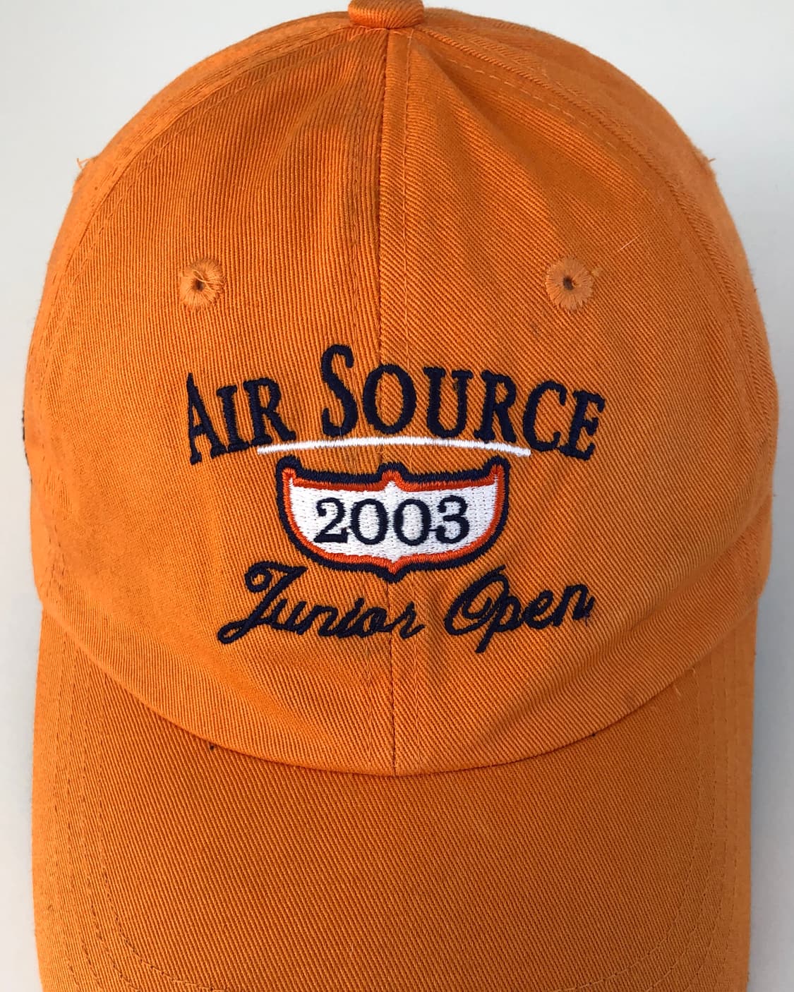 미국 빈티지 Air Source 오렌지 배색 자수 볼캡 모자 상품이미지2