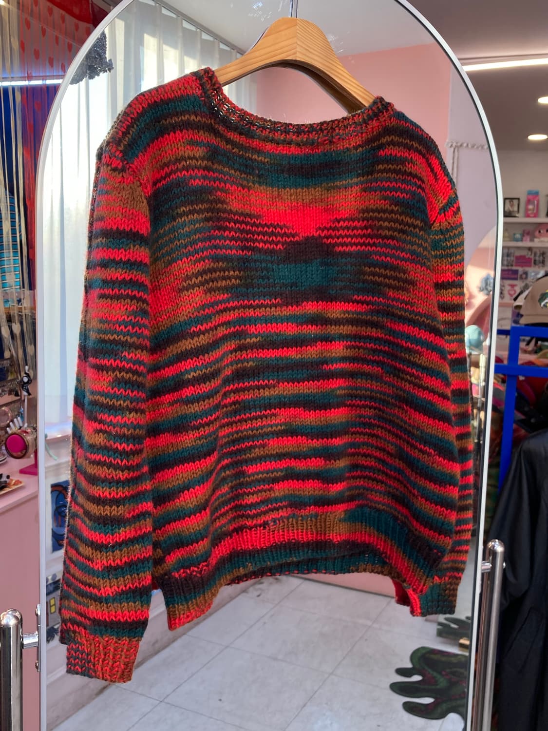 빈티지 울 브이넥 크롭 니트 상품이미지4