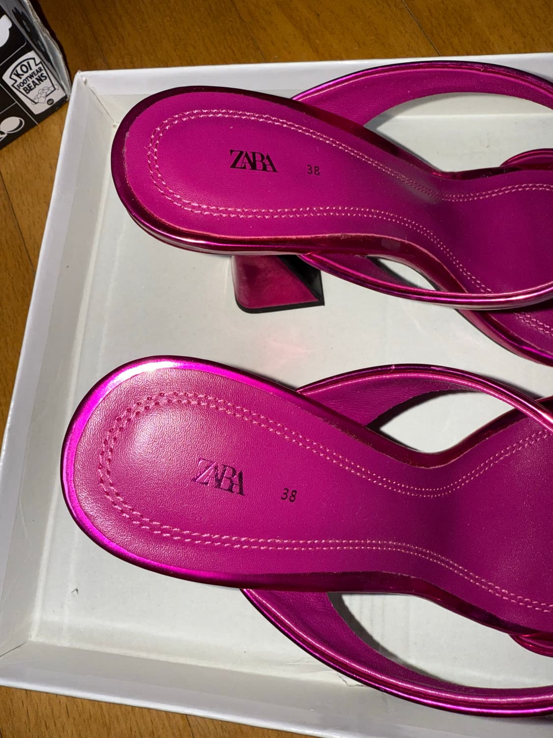 자라 핑크 샌들 38 상품이미지4