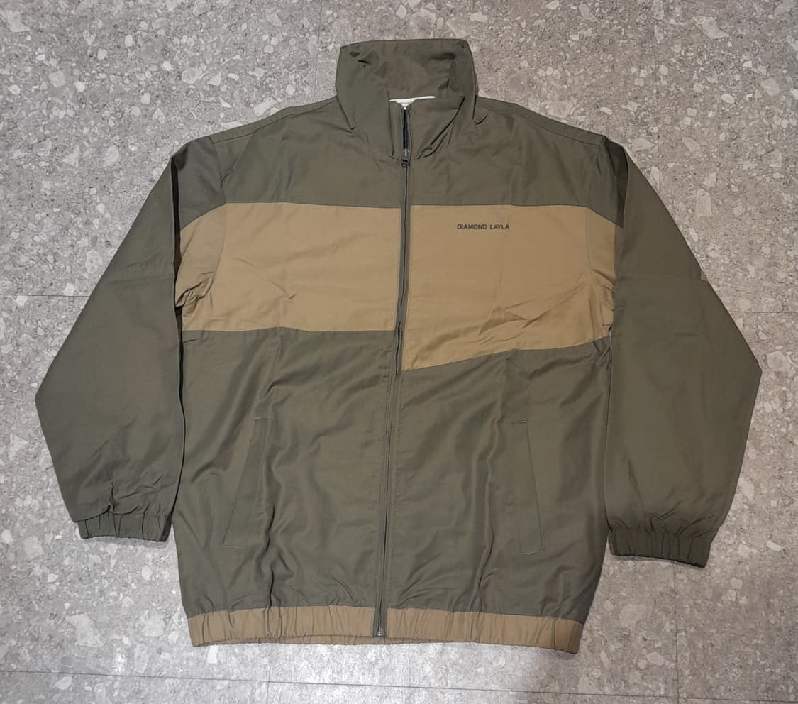 💥다이아몬드레이라 배색 자켓 카키 (M) 상품이미지1