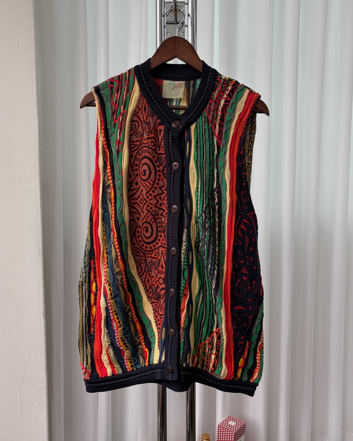 [M]쿠지 COOGI 케이블 니트 베스트 상품이미지1