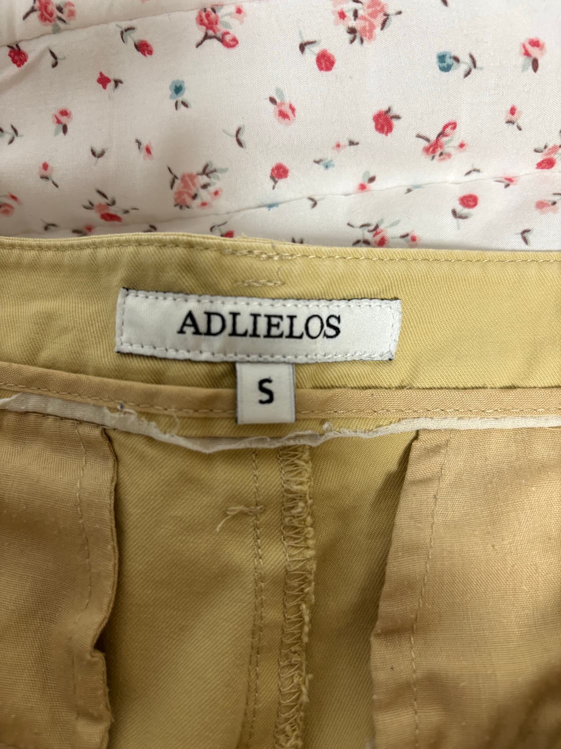 [S] 에드리엘로스 컴포트 와이드 치노팬츠 베이지 상품이미지4