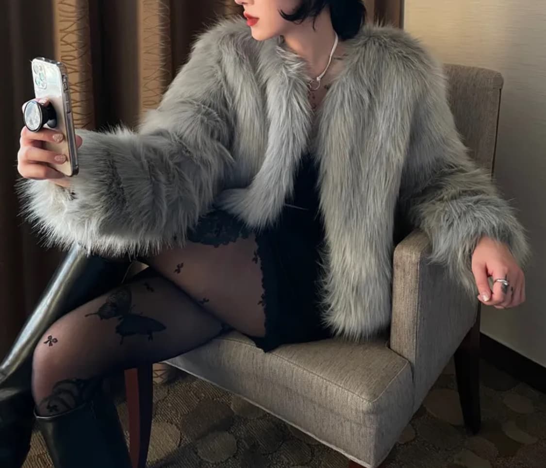 폭스 퍼자켓 상품이미지1