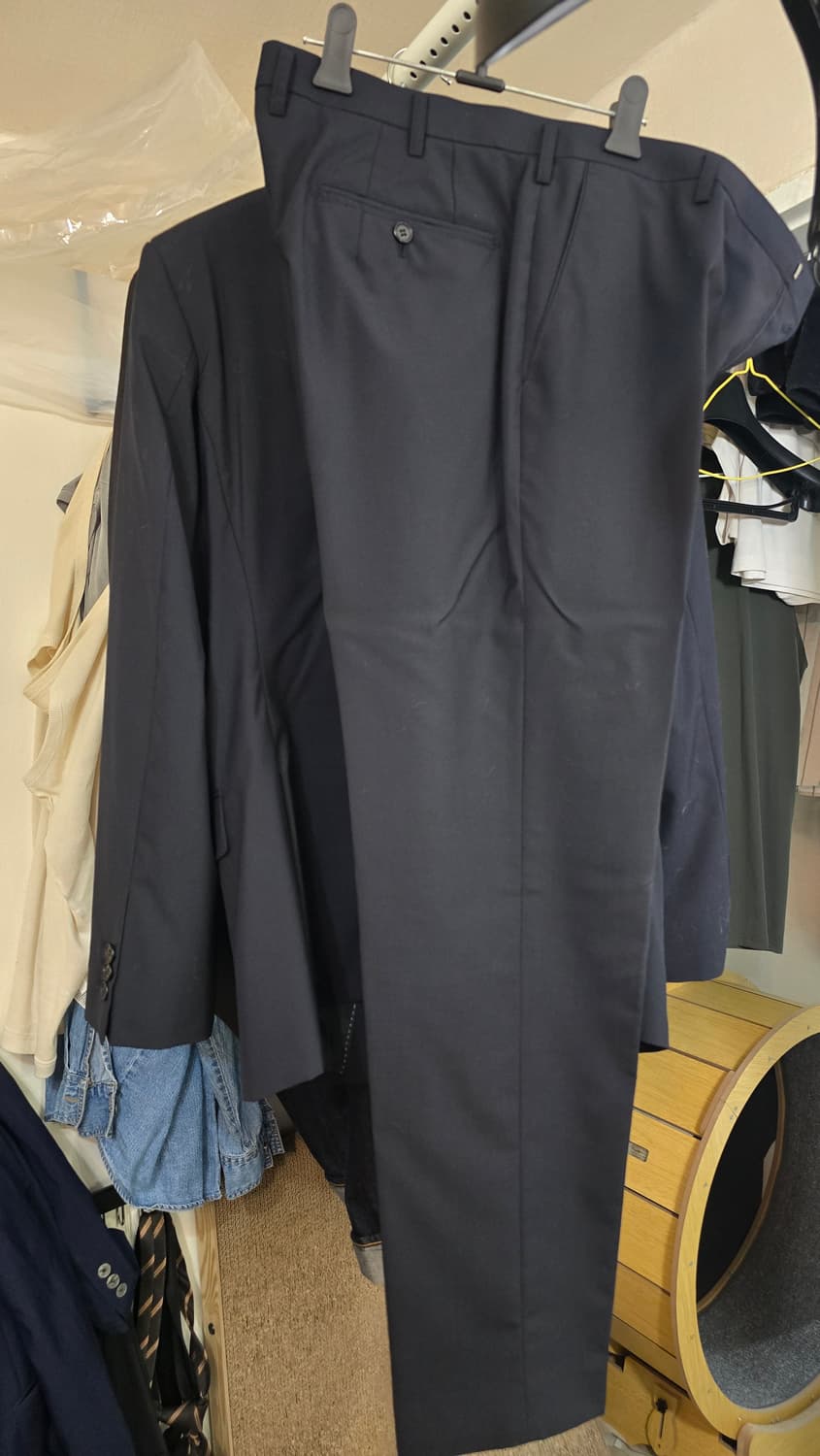 블랙 여름 정장 셋업 (바지2벌) 상품이미지2