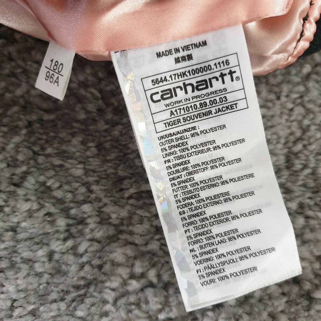 [무료배송] CARHARTT 타이거 자수 봄버 자켓 상품이미지3