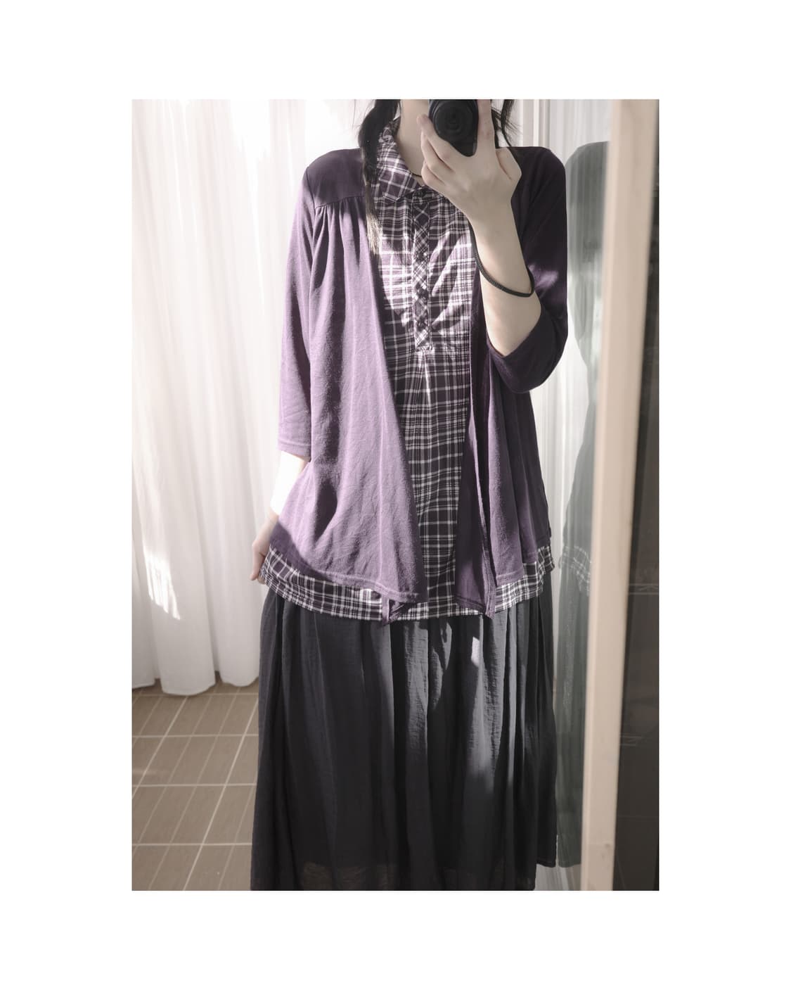 Purple layered sleeve 상품이미지6