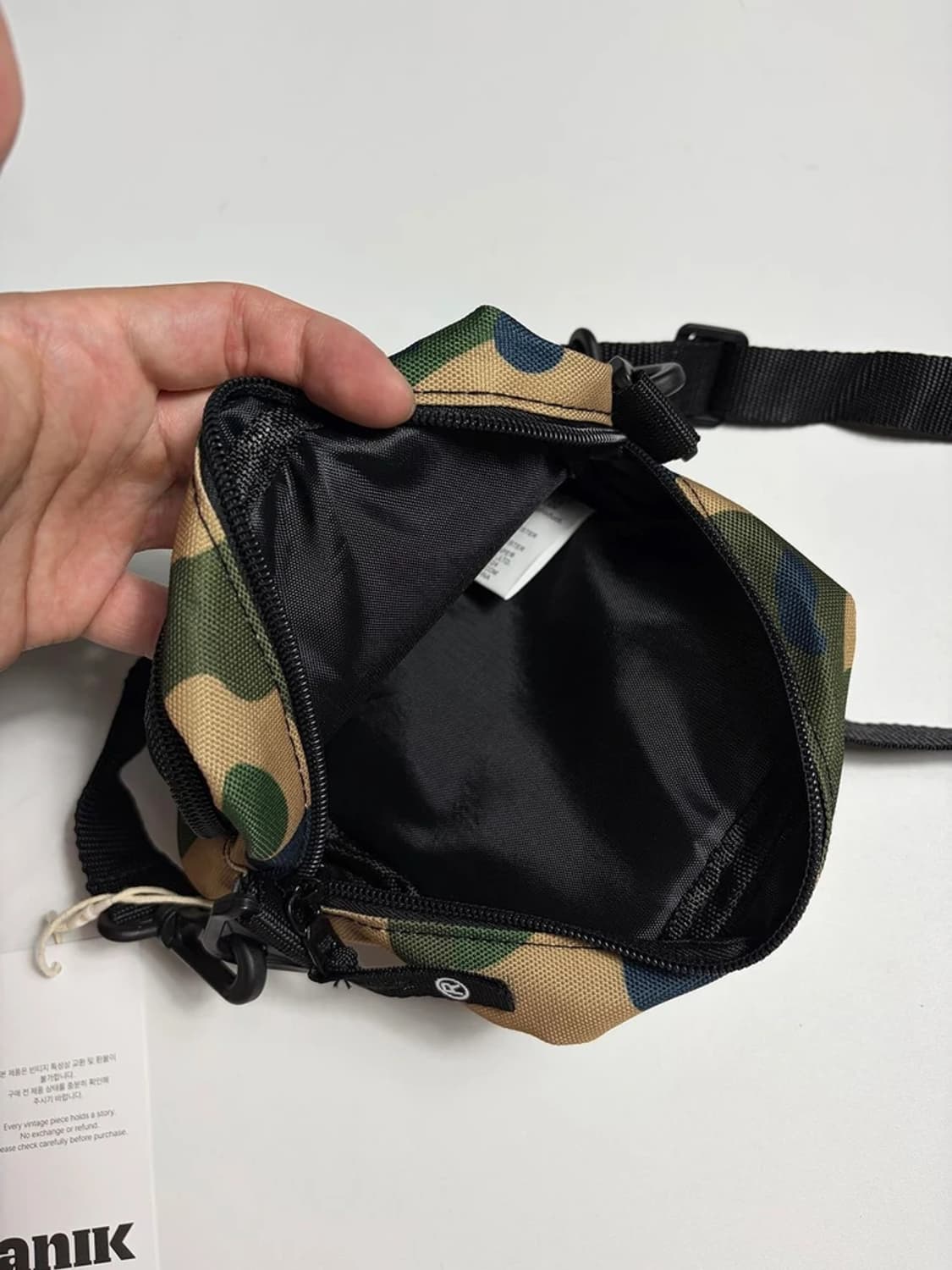 베이프 A BATHING APE 카모 미니 크로스 백 PR2270 상품이미지7