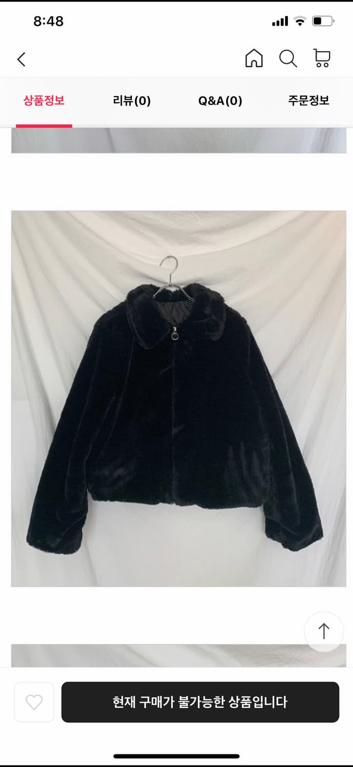 블랙페커 크롭 퍼 자켓 상품이미지1