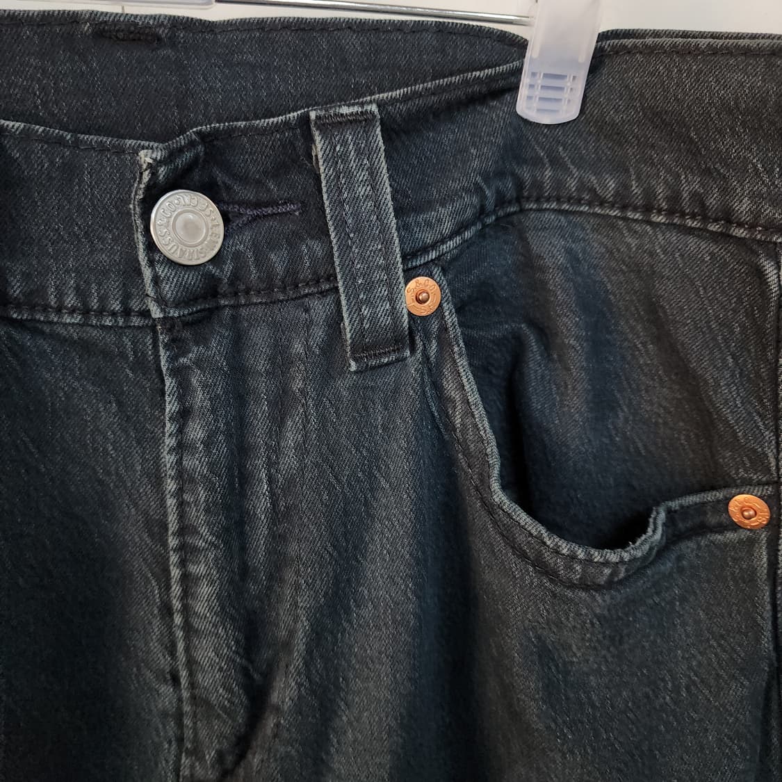 리바이스505 블랙 데님 팬츠 청바지 상품이미지2