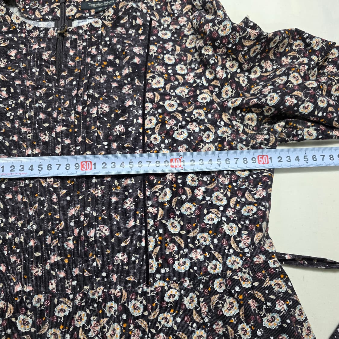 1324[Thursday Island]플라워 패턴 롱원피스 M / 하객룩 상품이미지3