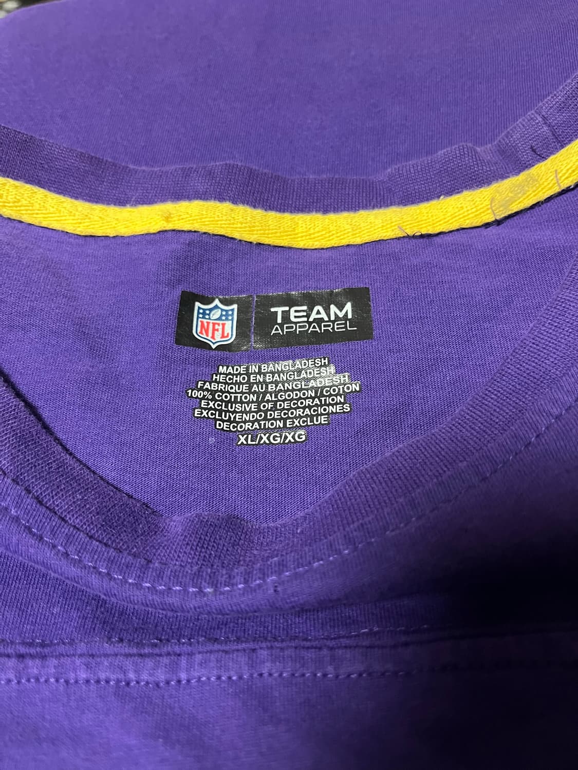 NFL 미네소타 바이킹스 긴팔티 [올드스쿨 롱슬리브 빈티지] 상품이미지3