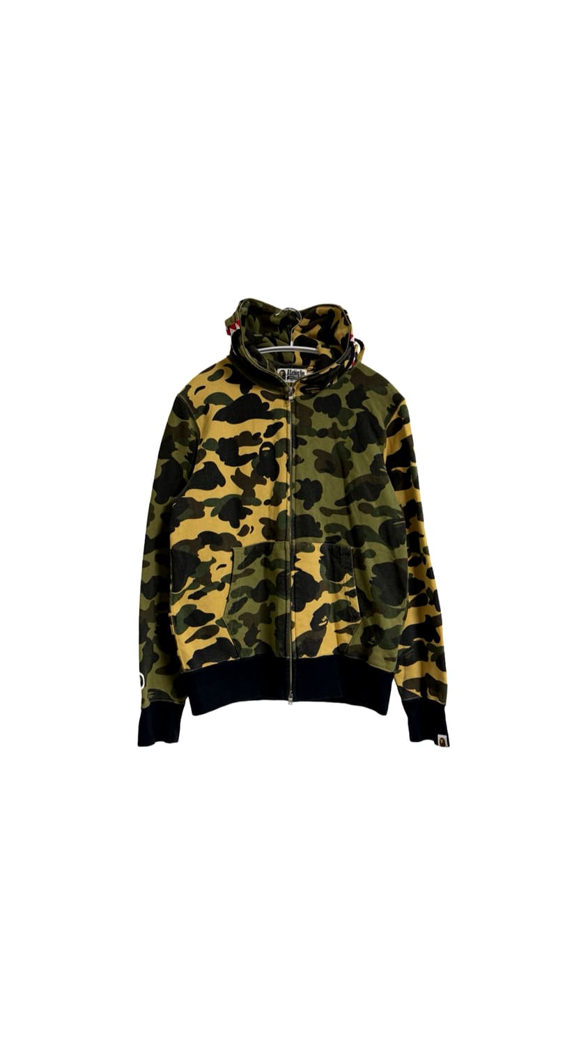 베이프 녹황계 샤크 후드 집업 상품이미지1