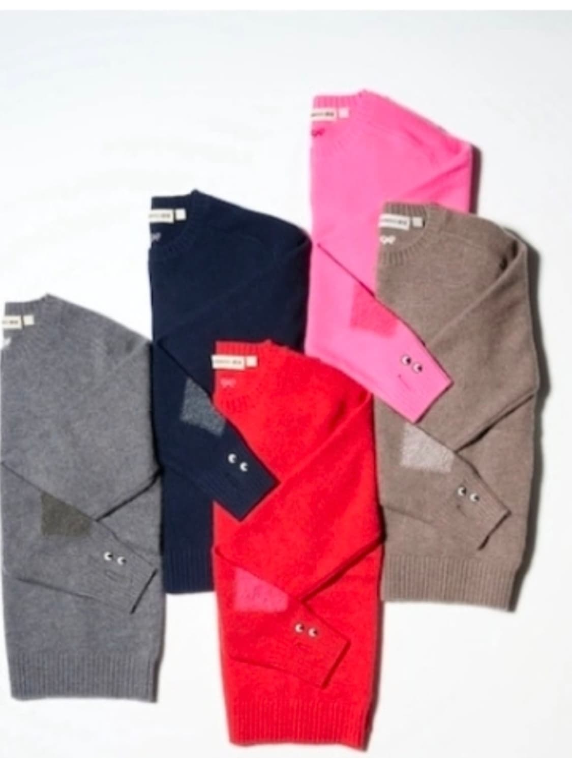 유니클로 안야힌드마치  캐시미어 크루넥 스웨터 캐시니트 라지 상품이미지2