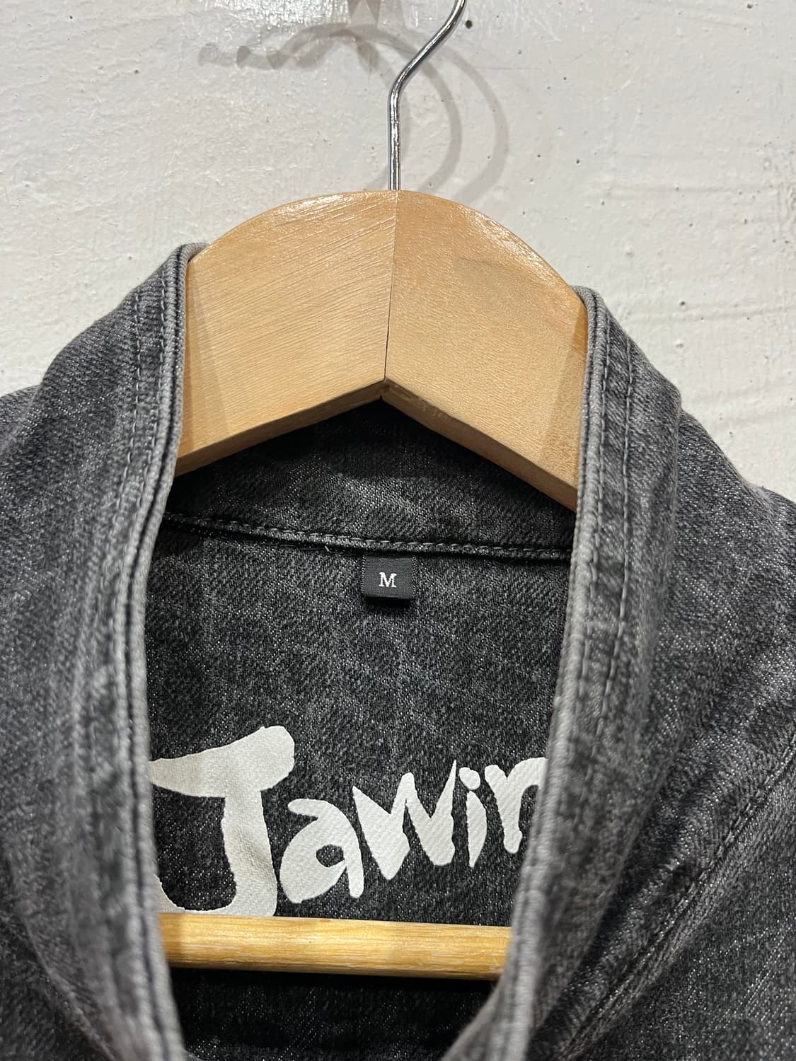 Jawin JPN 패턴 데님 바이커 자켓 우먼즈 상품이미지6