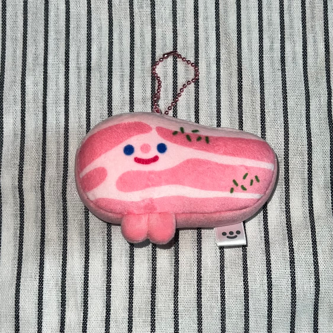 [단순전시, 상태최상] 삼겹살 베이컨 인형 키링 상품이미지1