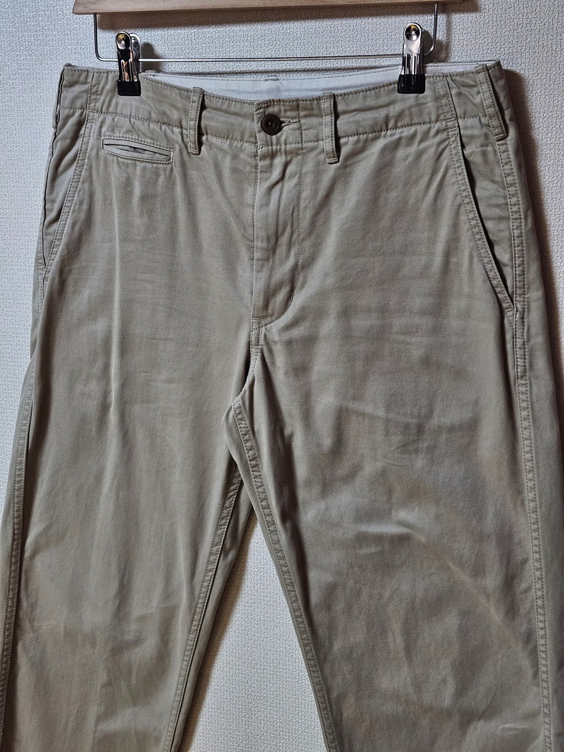 유니클로 빈티지 노턱 치노 베이지 상품이미지2