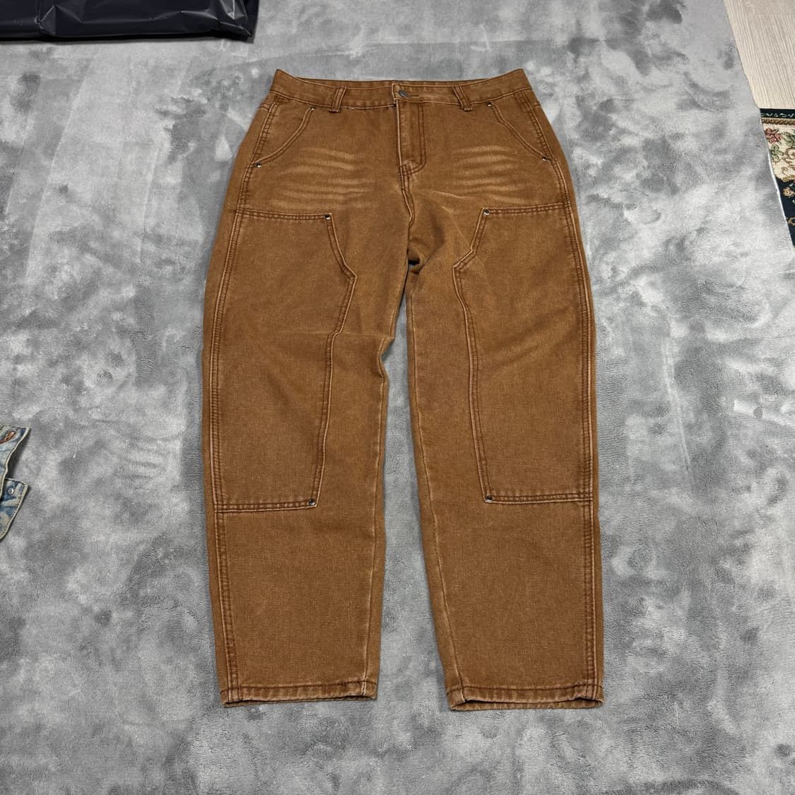 브라운 코튼 카고팬츠 상품이미지2