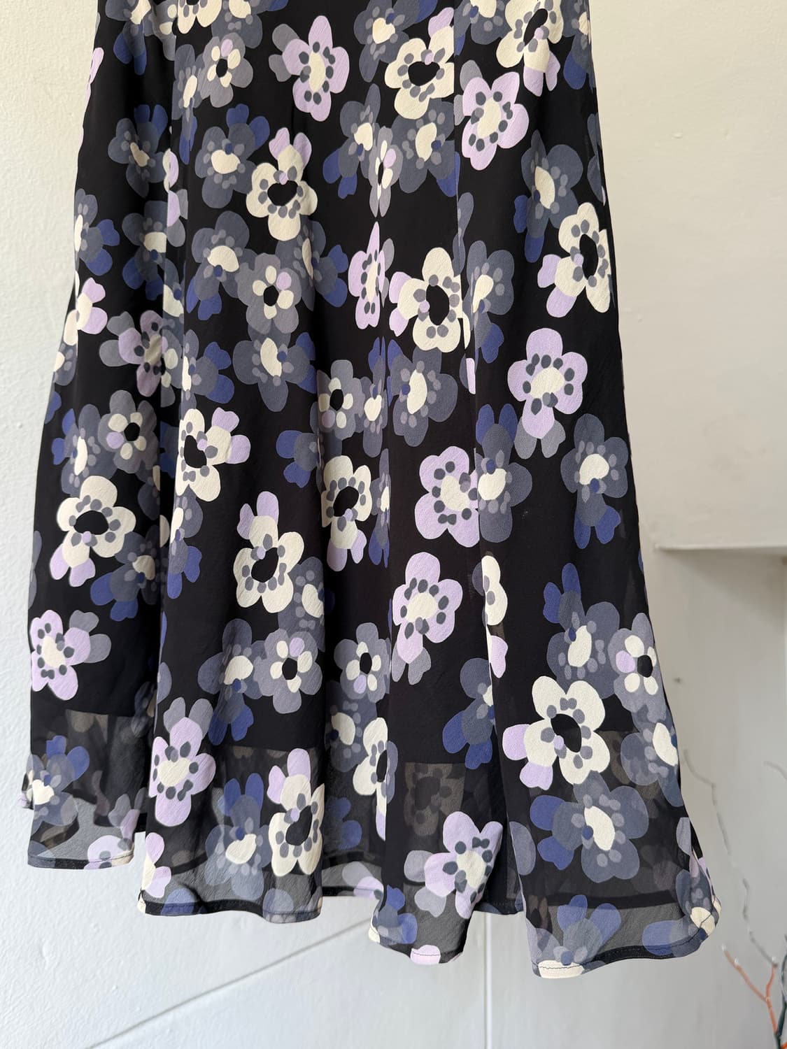 미디 플레어 플라워 퍼플 스커트 상품이미지3