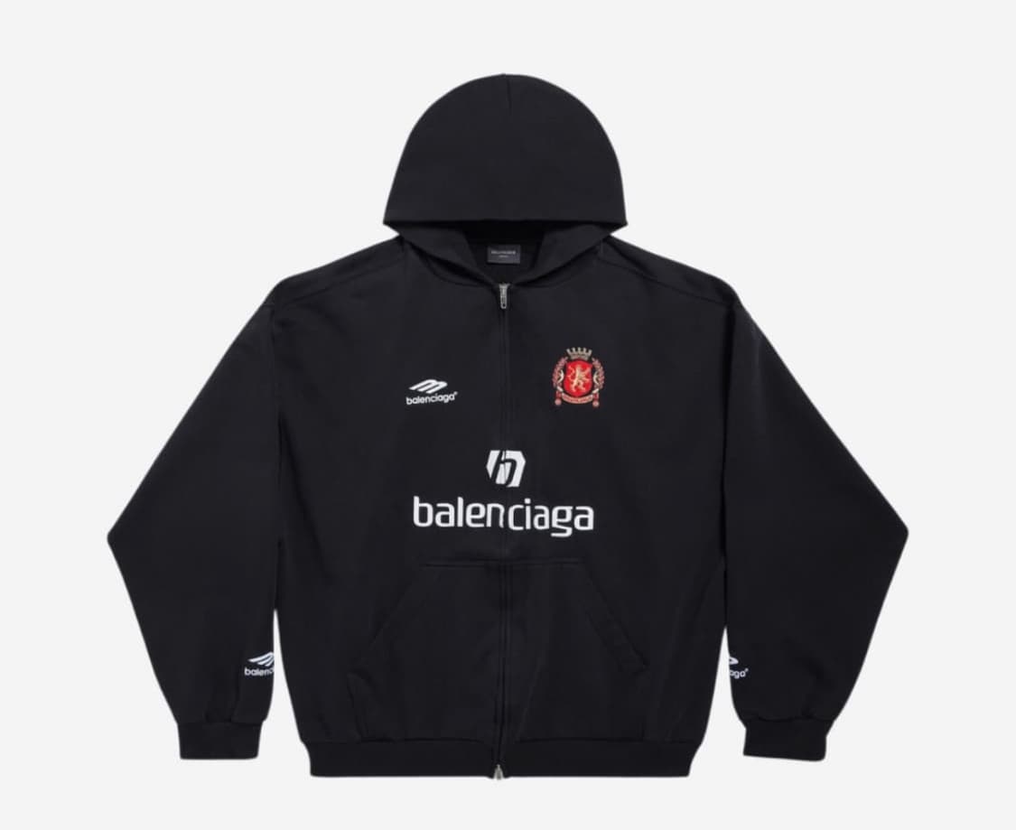 (구매) 발렌시아가 사커 풋볼 후드집업 상품이미지1