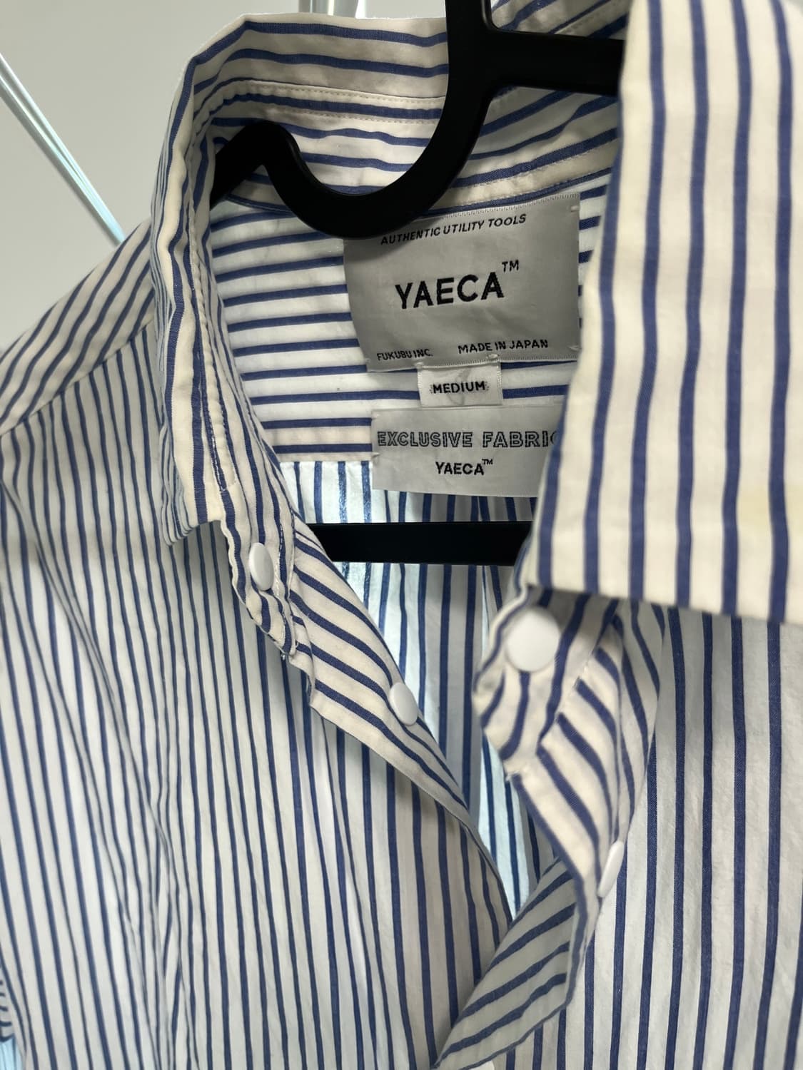 YAECA 스트라이프 셔츠 M 상품이미지3