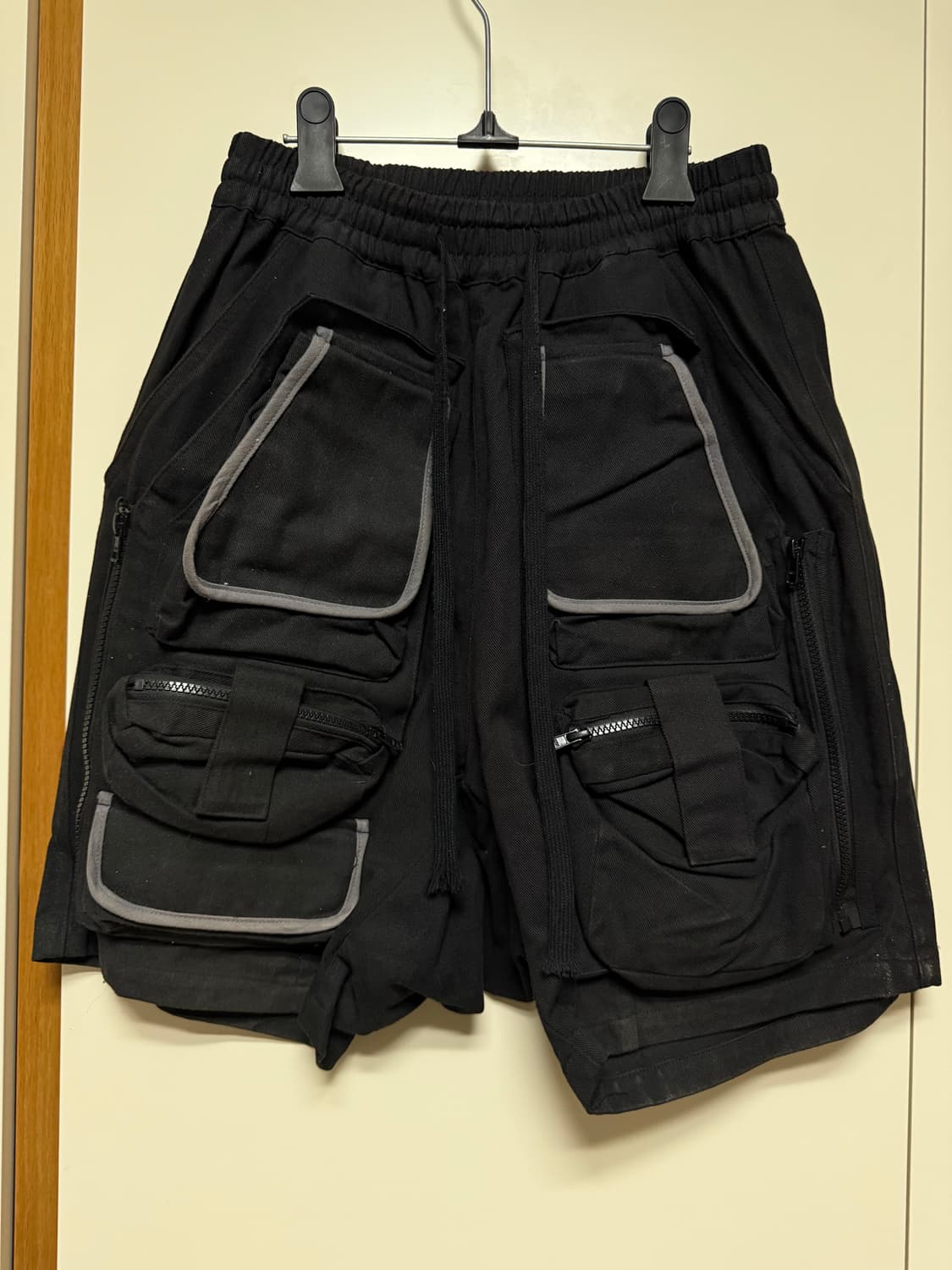 그레일즈 레이어드 패널 쇼츠 블랙 1 사이즈 상품이미지3