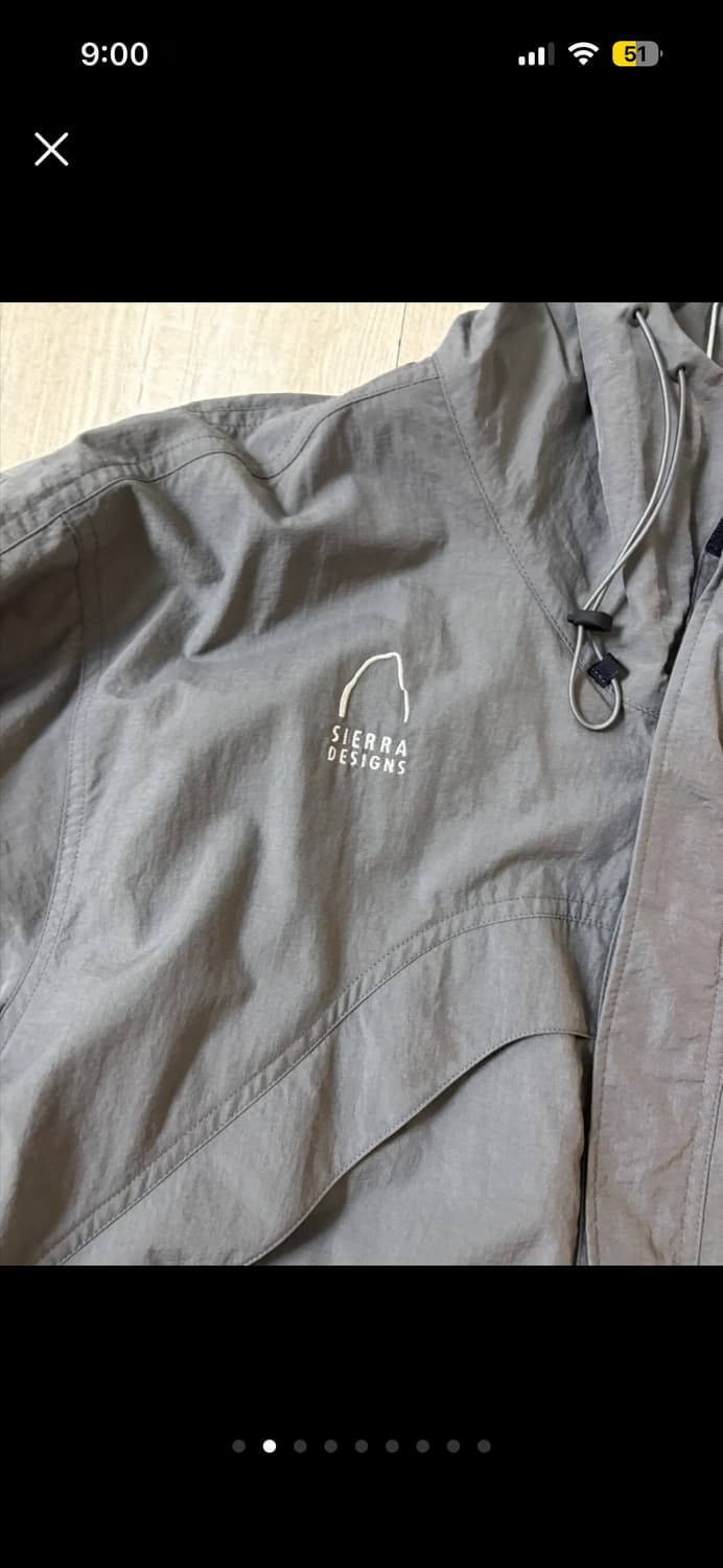 시에라디자인 후드 바람막이 그레이 xl 상품이미지2