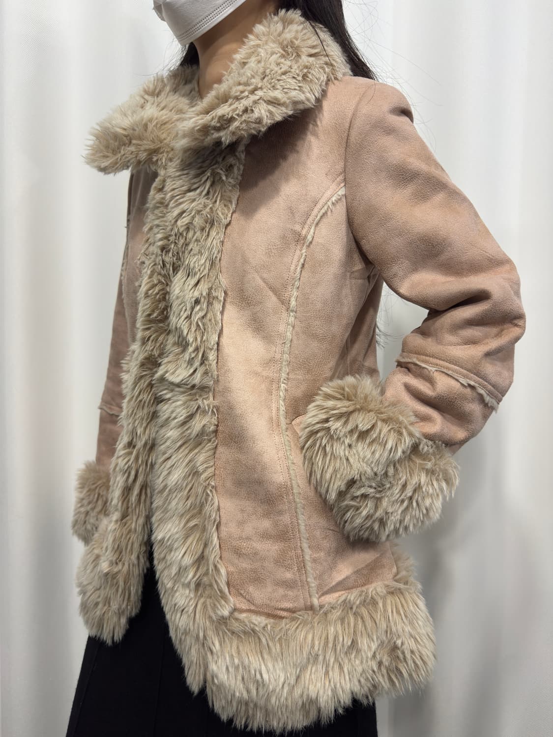 lest rose fur coat 상품이미지5