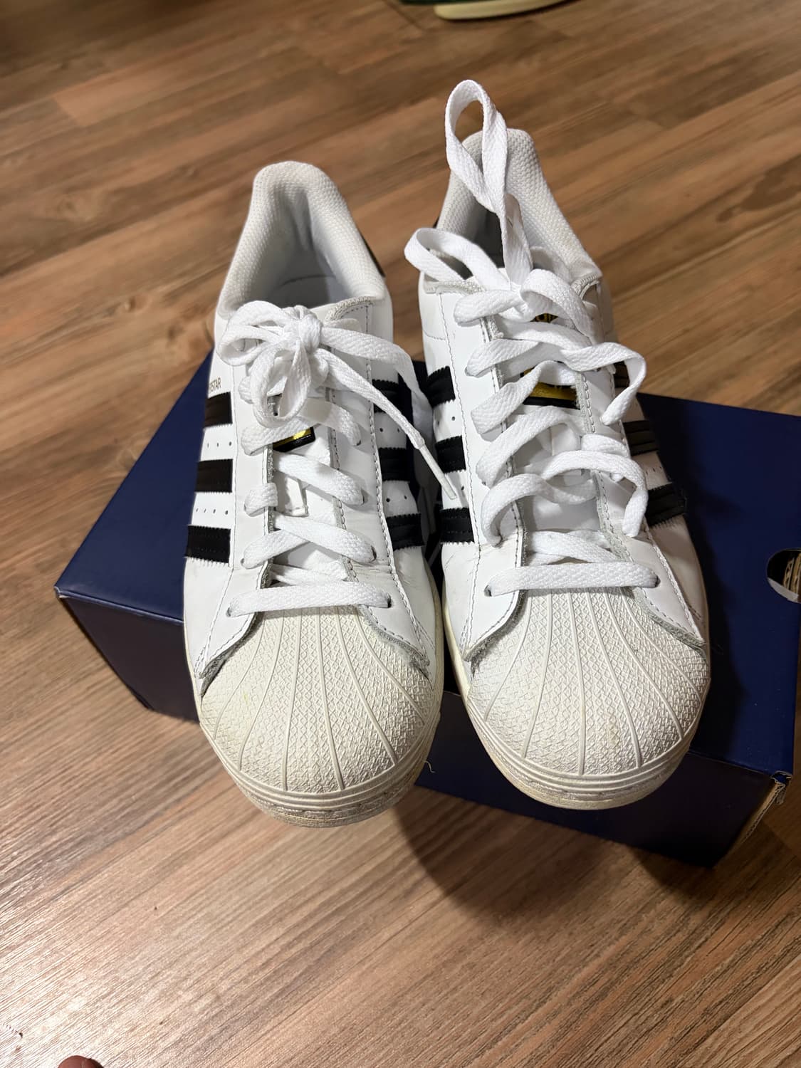 아디다스 슈퍼스타 흰/검 240mm 상품이미지1