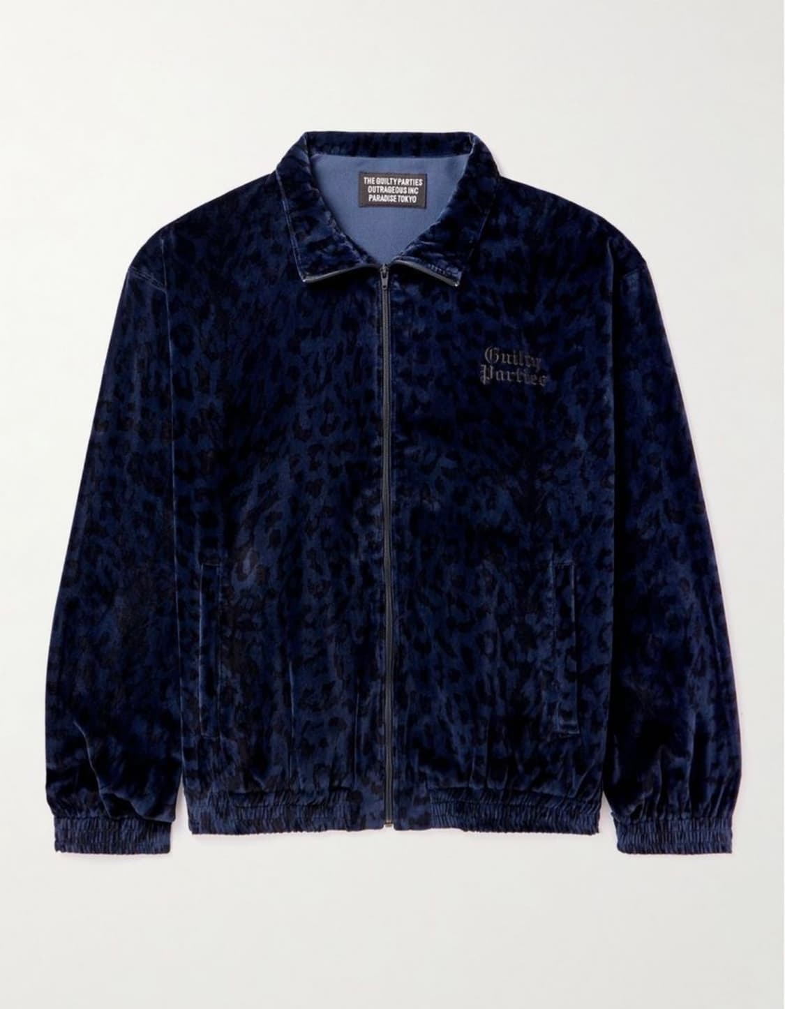 [S]23ss 와코마리아 레오파드 벨벳 트랙 셋업 상품이미지1