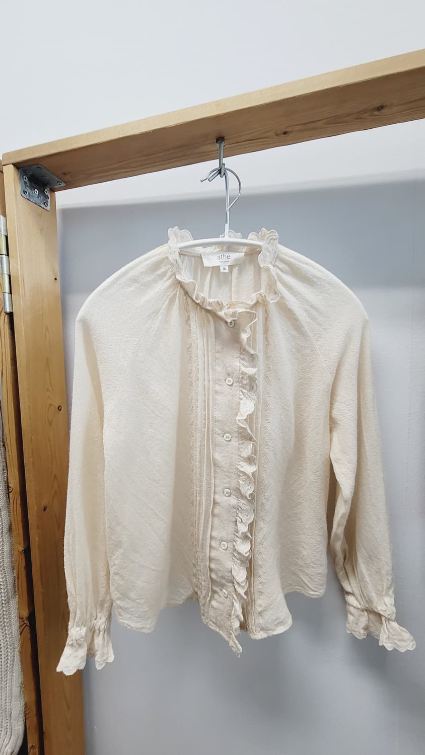 바네사브루노아떼 프릴자수 울 블라우스. 매긴 점프수트 상품이미지3