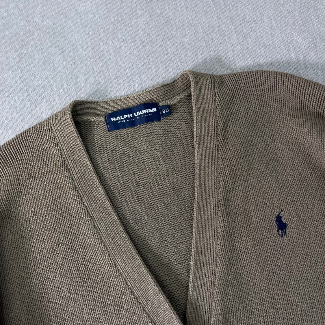 95 폴로랄프로렌 골프 스몰포니 카키브라운 가디건 상품이미지2