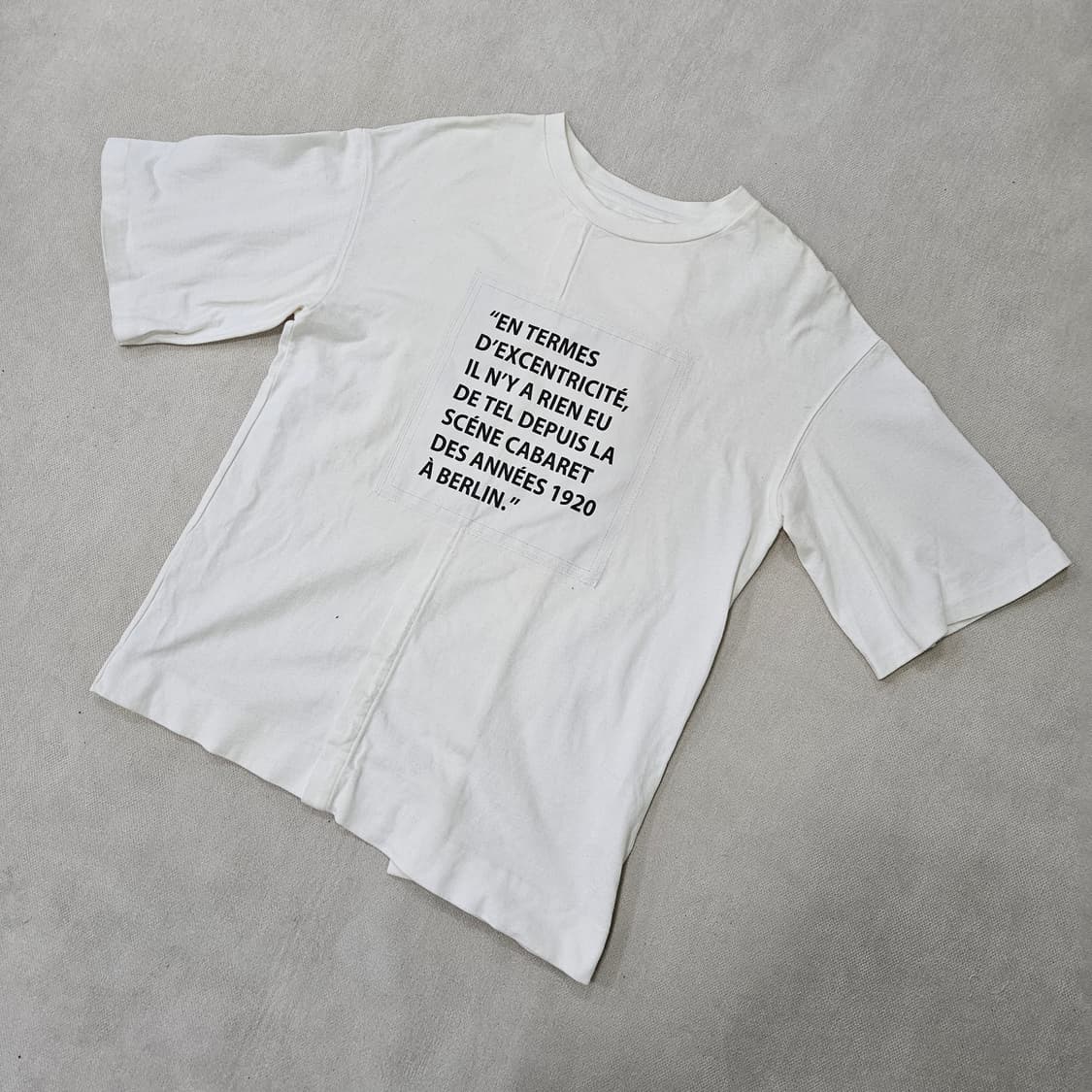 F 시스템 레터링 오퍼핏 반팔티 0323Y 상품이미지1