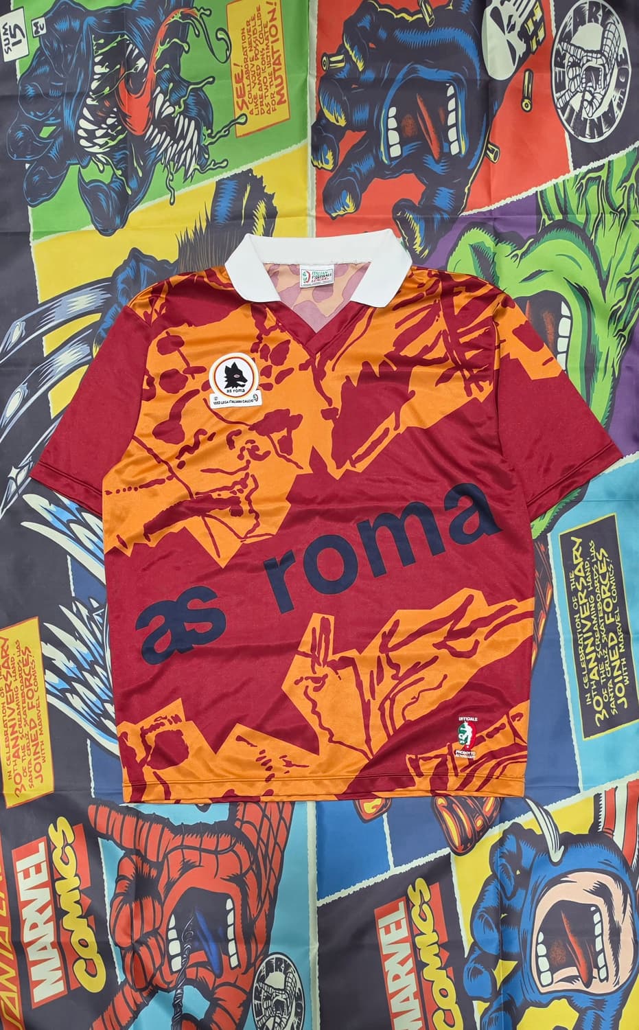 90s AS ROMA 유니폼 L  상품이미지1