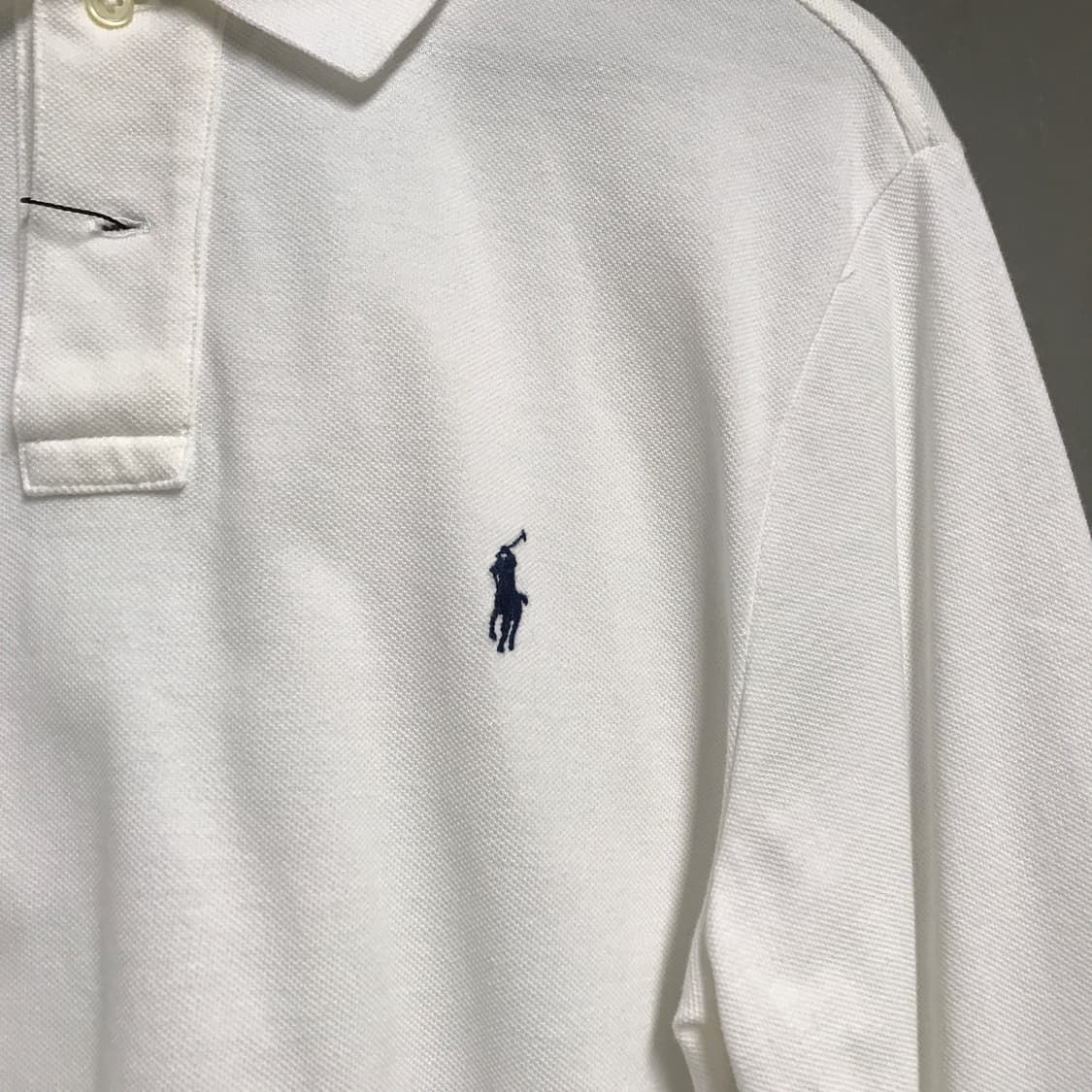 폴로 랄프로렌 PK 긴팔 카라티 화이트 M 상품이미지4