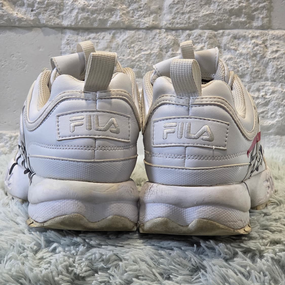 6q-22:휠라 디스럽터 2 프리즘 로고 화이트 (260mm) 상품이미지3