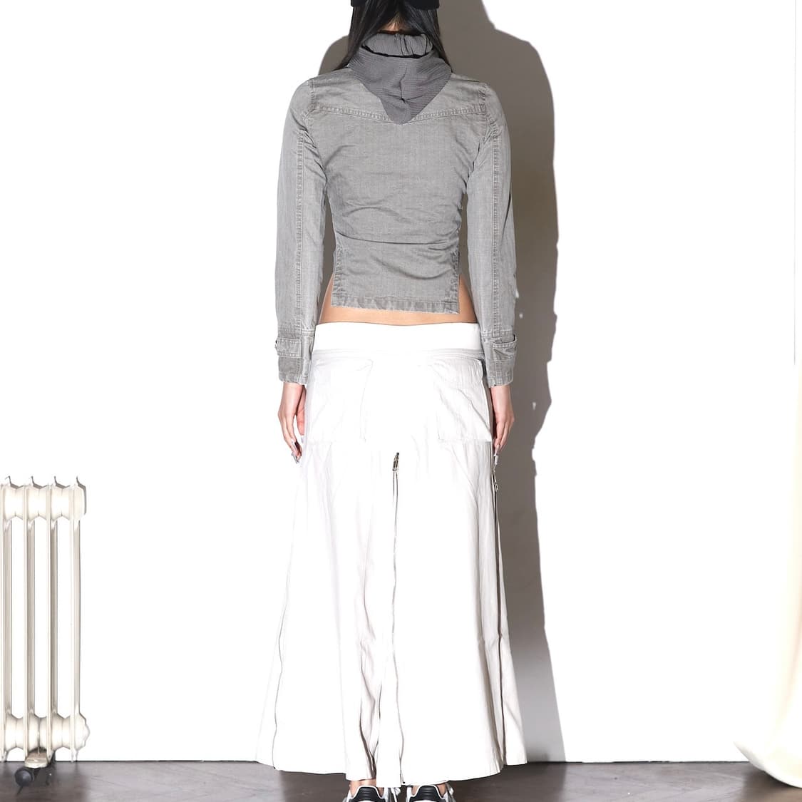 deepinblue 딥인블루 바디수트 자켓 워시드 카키 그레이 상품이미지2