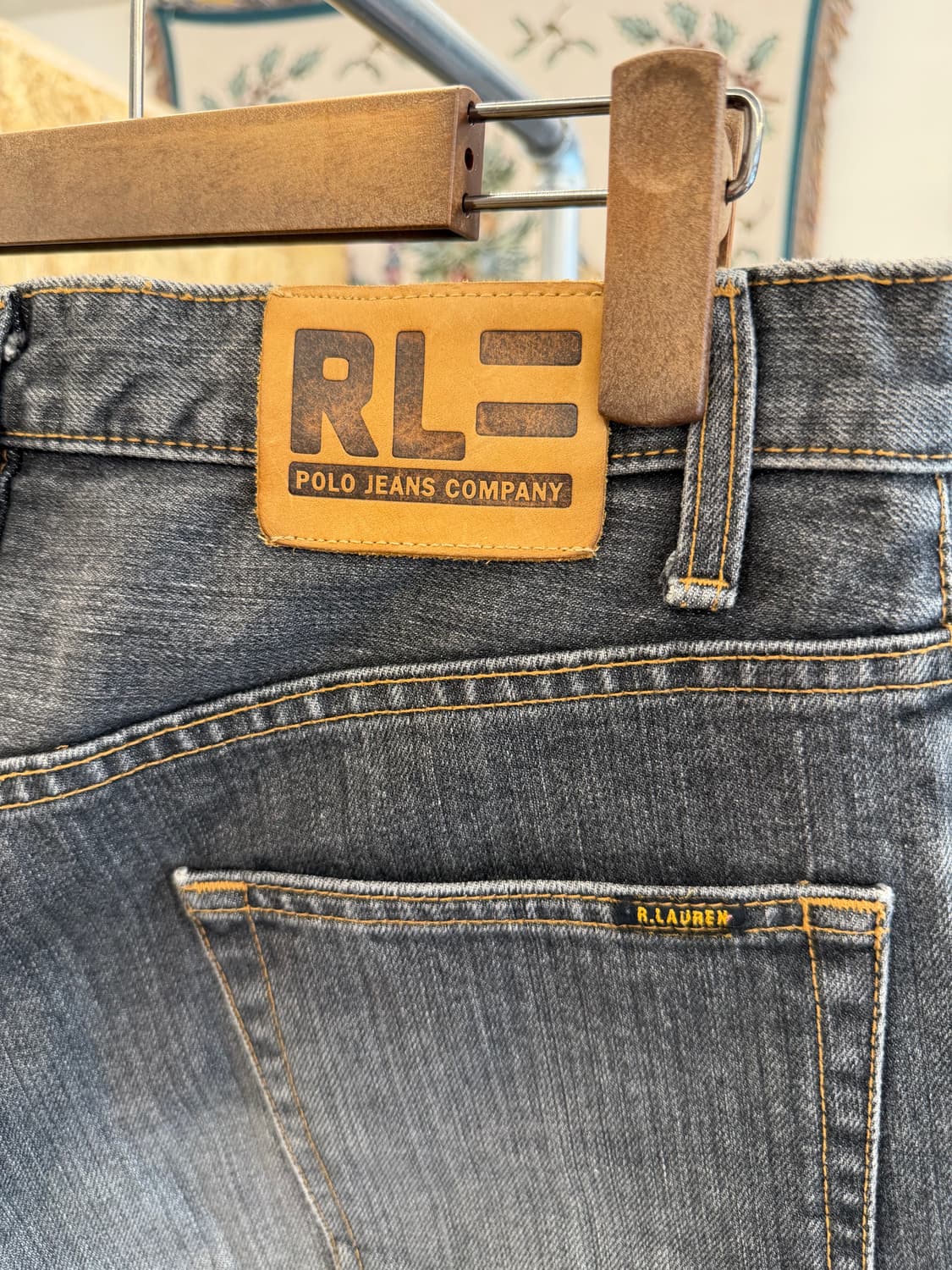 폴로 진스 블랙워싱 데님 팬츠 30 상품이미지4