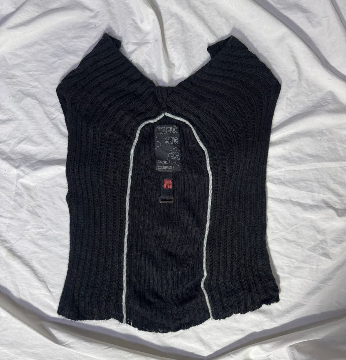 Cop copine 테크니컬 니트 베스트 y2k 상품이미지6