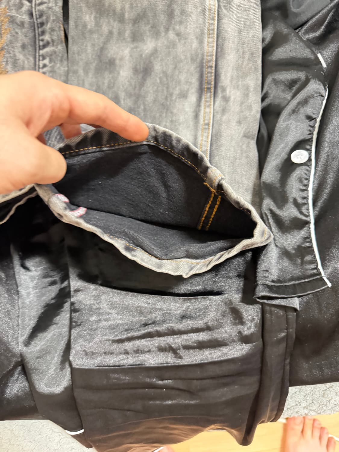 [30] Y/project 와이프로젝트 카우보이 커프스 흑청 상품이미지6