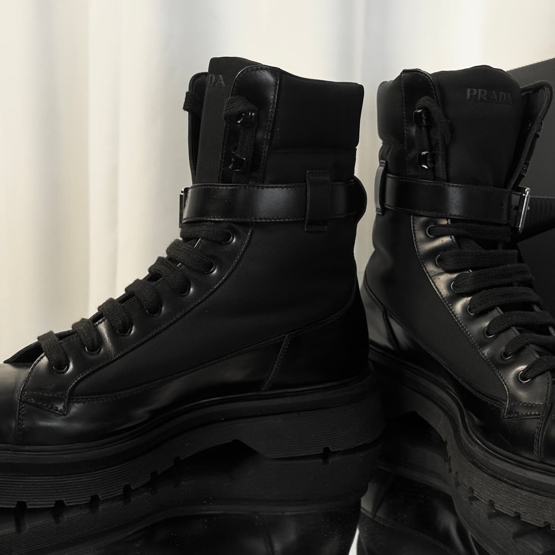(270) 프라다 리나일론 브러시드 컴뱃 부츠 상품이미지9