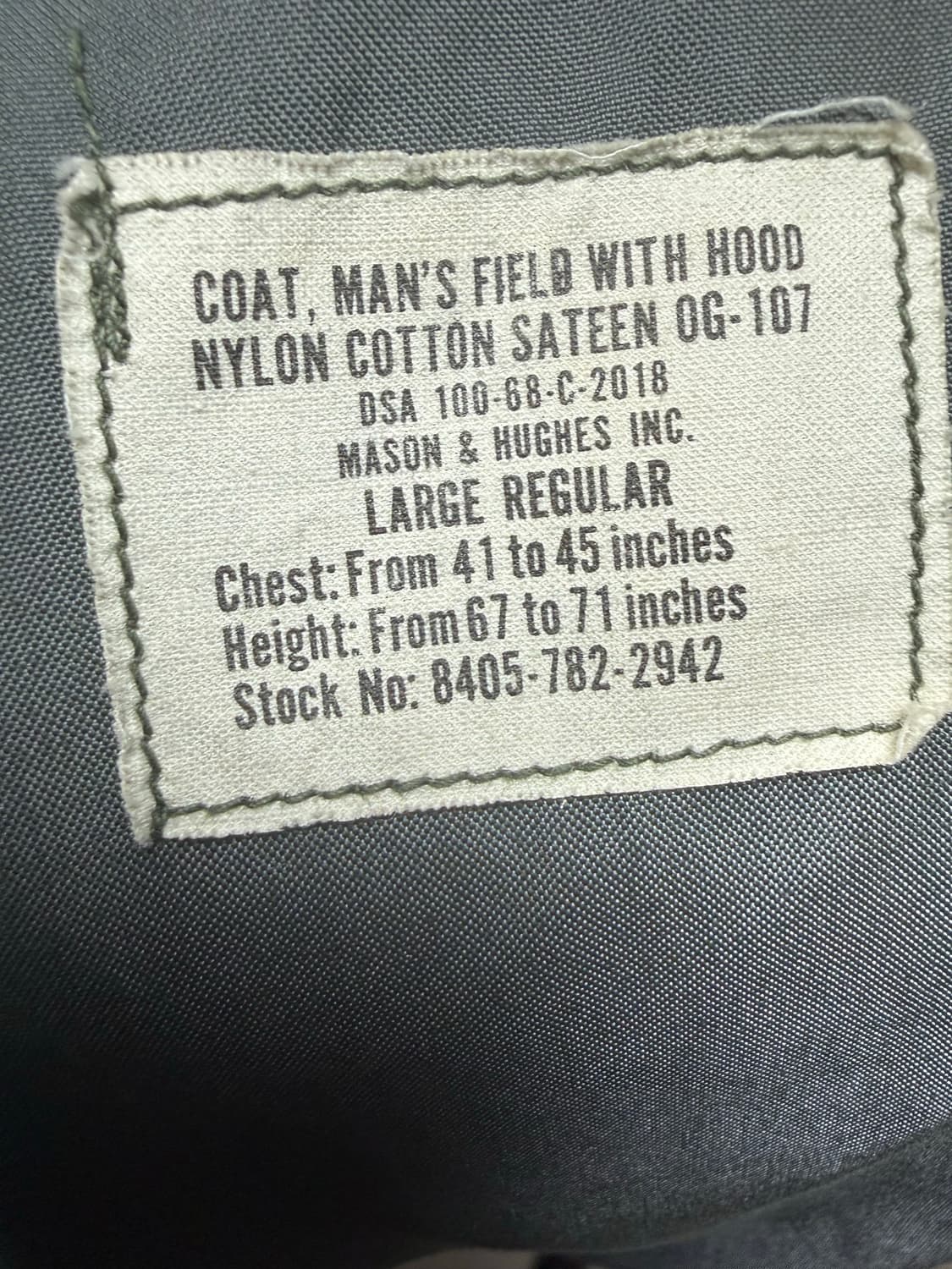 (2nd) M65 Field Jacket L/R OG 상품이미지5