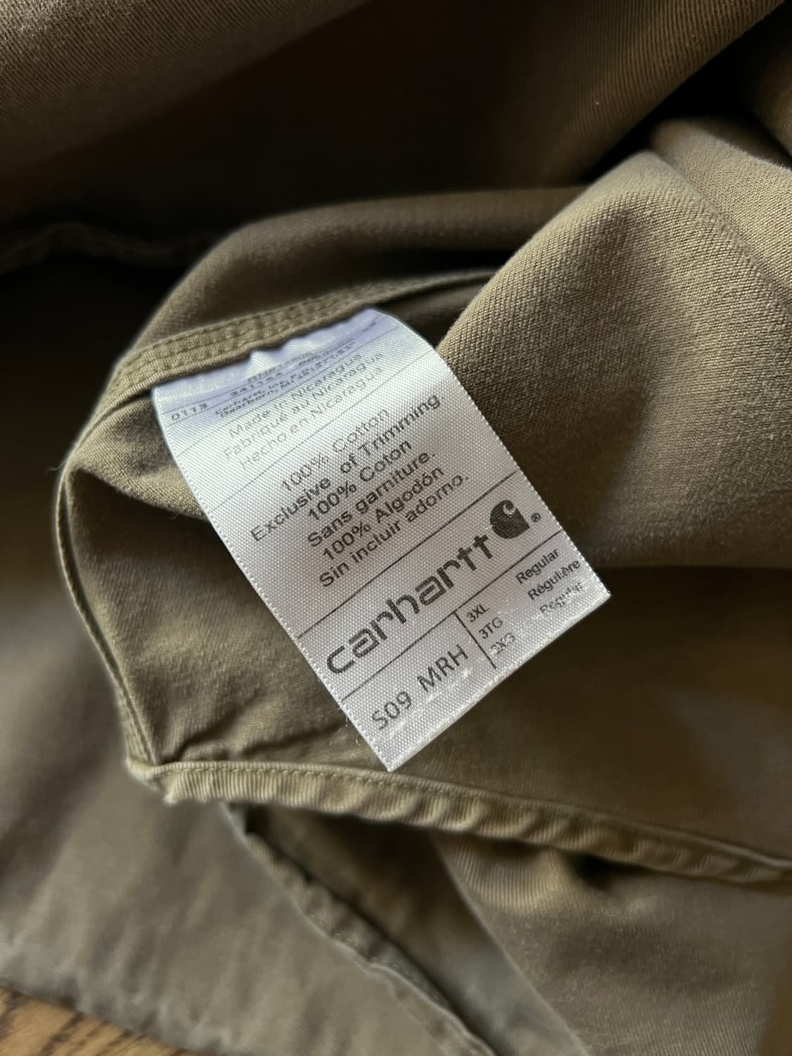 [3XL]칼하트 USA 2포켓 머쉬룸 코튼 워크 셔츠 상품이미지6