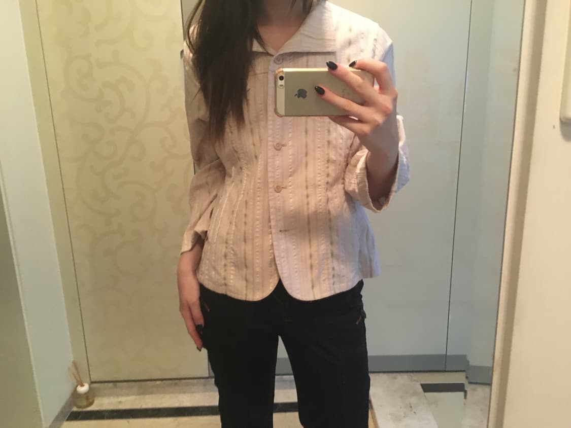 FROHLICH_ stripe embroidered shirt 상품이미지4